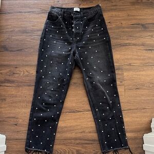Black Jeweled Women's Jeans Size 3/26”